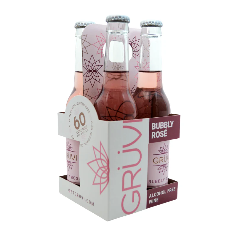 Gruvi Non-Alcoholic Bubbly Rose 4 Pack - Image 3