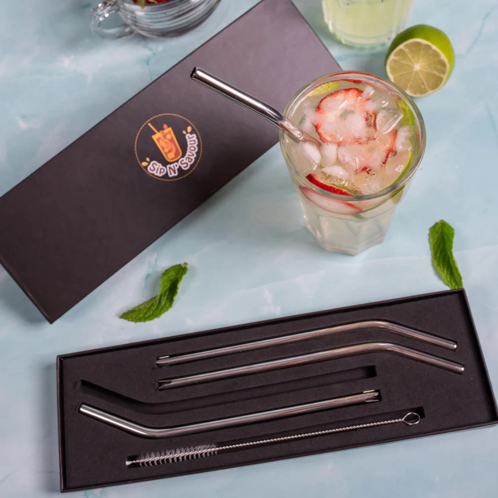 Sip N' Savour Straw + Fork In One (set of 4) - Image 3