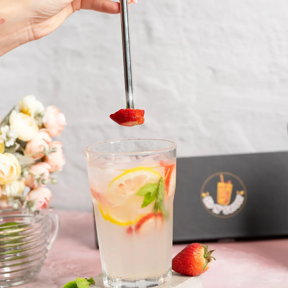 Sip N' Savour Straw + Fork In One (set of 4) - Image 4